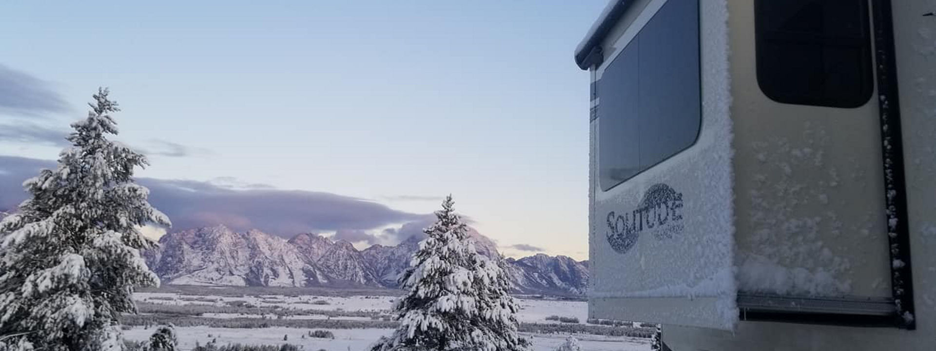 Grand Design solitude in snow